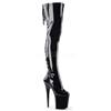 Pleaser - FLAMINGO3063 Platform Overknee Boots - Pole dance shoes - Black Product image